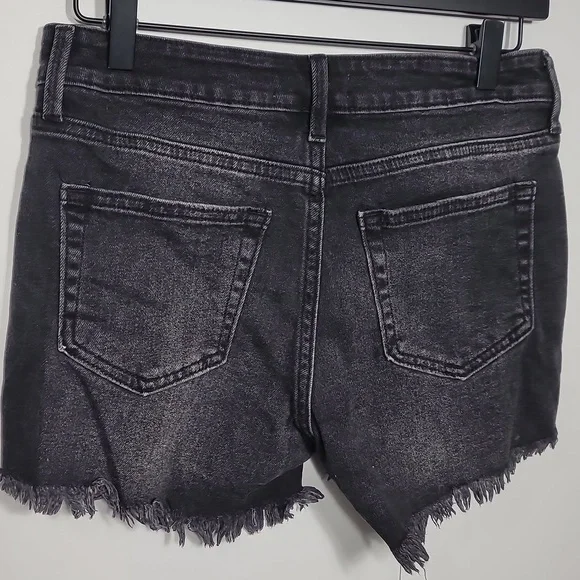 JBD Charcoal Black Distressed Jean Shorts - Picture 3 of 7